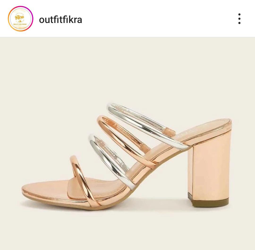 FOUR STRIP HEEL((More Rs 500 Discount Buy Any 2 Design. You can Message us on Instagram & What's App for any information))