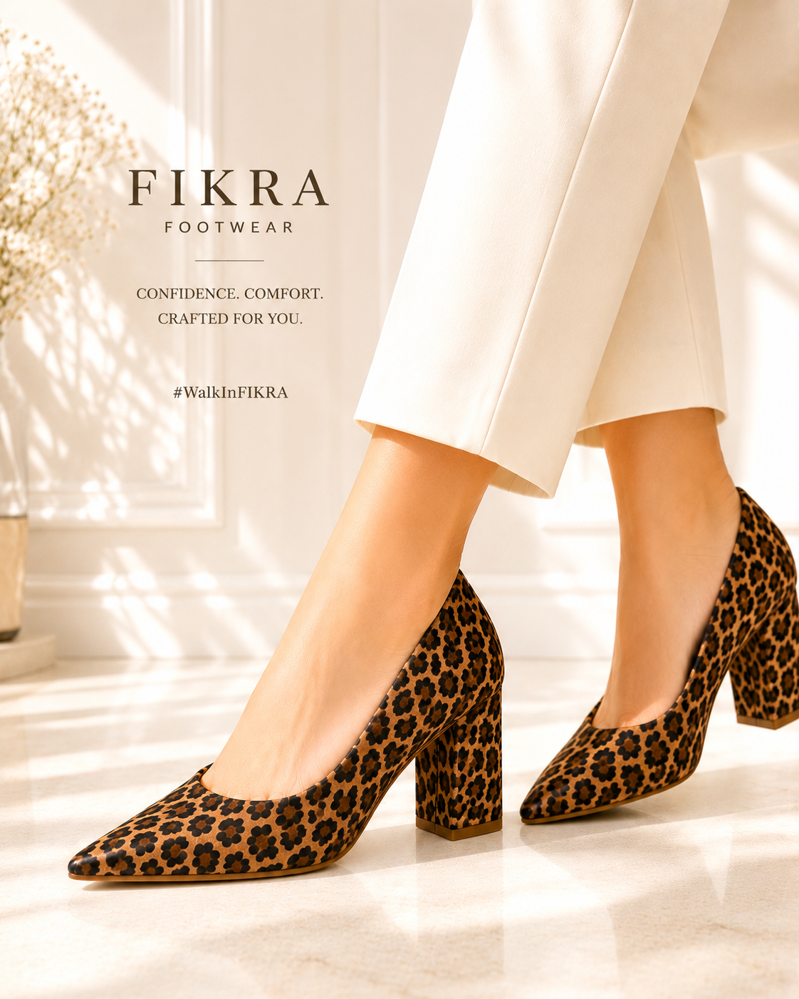 TALL HEEL PUMPY (TIGER)((More Rs 500 Discount Buy Any 2 Design. You can Message us on Instagram & What's App for any information)e)